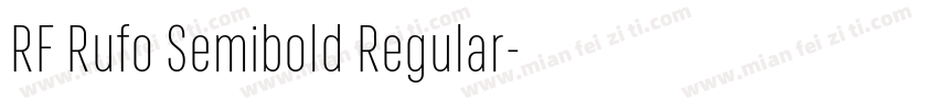 RF Rufo Semibold Regular字体转换